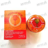 Golden Cup Balm warm Glass Bottle Thai Ointment Herbal Massage 12g