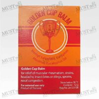 Golden Cup Balm warm Glass Bottle Thai Ointment Herbal Massage 12g