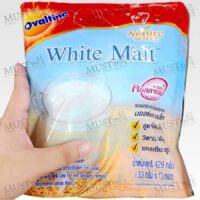 Ovaltine Natureselect White Malt With Milk Low Fat Collagen Formula 429 g pack of 13 sachets