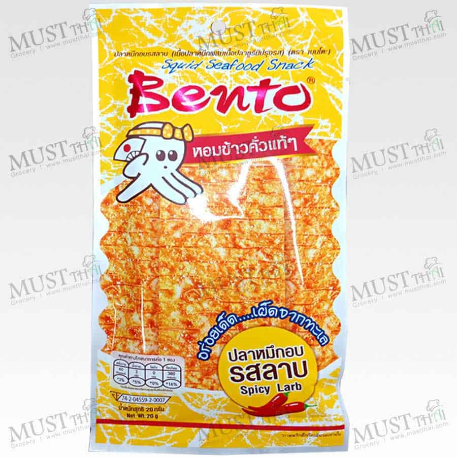 Bento Squid Seafood Snack Spicy Larb | Thai Grocery Online