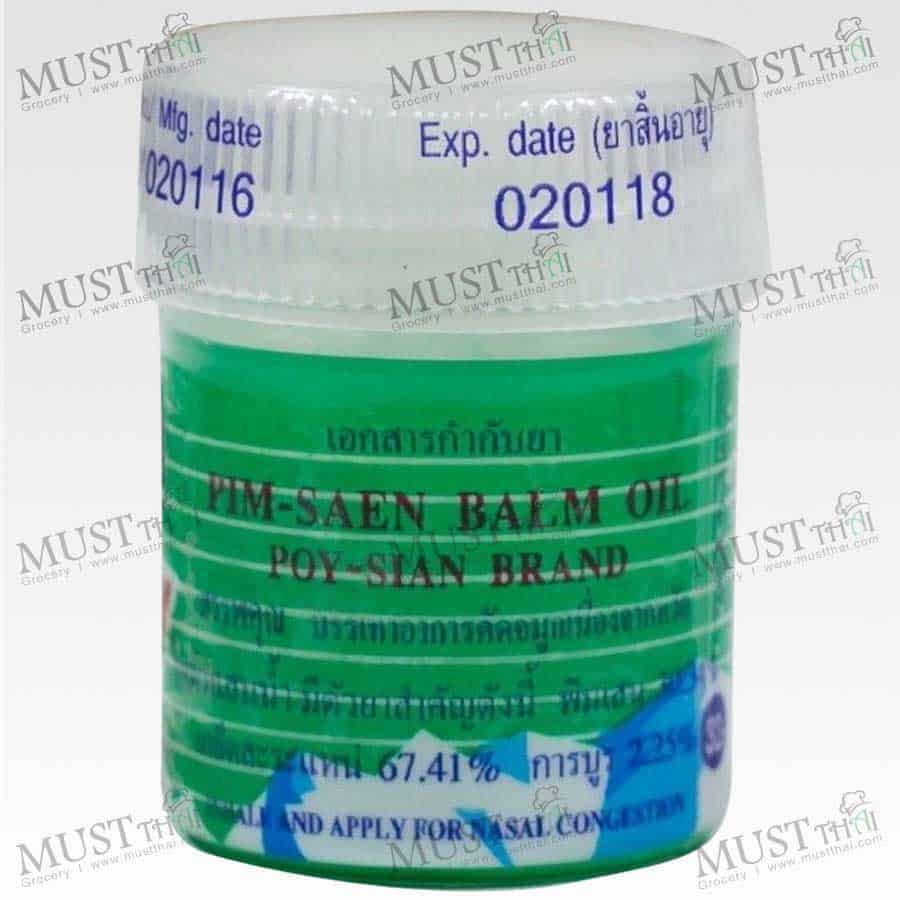thumbnail image 2 of 12-Pack Poy Sian Pimsaen Balm Oil Aroma Inhaler – Thai Cold & Flu Nasal Inhaler 2 of 5