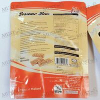 KMsnack Sesame Bar Golden brown roasted sesame seeds and peanuts