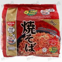 Nissin Instant Noodles Yakisoba Japanese Sauce Flavour 60g Pack of 5