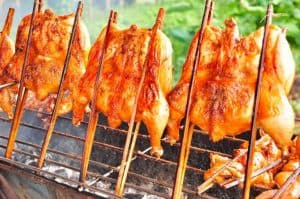 Thai style BBQ chicken, good for baking, frying or charcoal grill.