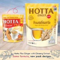 Hotta Plus Instant Ginger Tea with Ginseng Extract