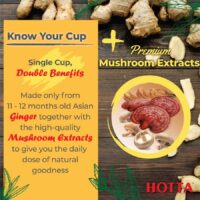 Hotta Plus Instant Ginger Tea with Mushroom Extracts