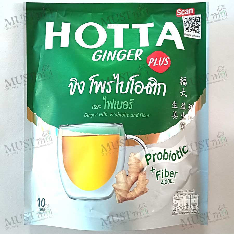 Hotta Plus Instant Ginger tea with Probiotic and Fiber 4000 mg Hotta Plus Instant Ginger tea with Probiotic and Fiber 4000 mg