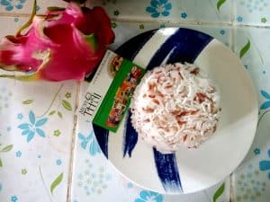 Cook rice mix. Easy step if you have a rice cooker.
