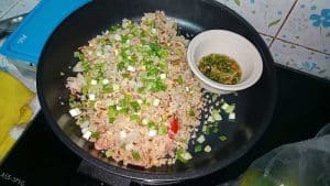 Fried rice with naem by Thai home cooking