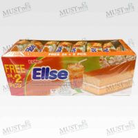 Euro Ellse Layer Milk Tea Flavored Cake with White Cream box of 24