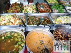 Thai foods available along the road