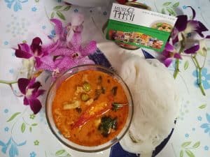 Red curry with pork
