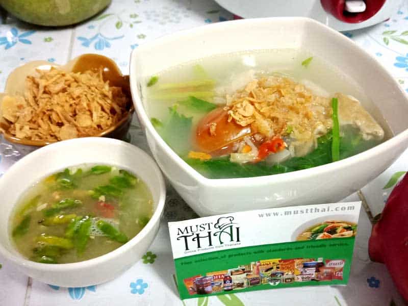 Chicken soup with potato hot and sour soup