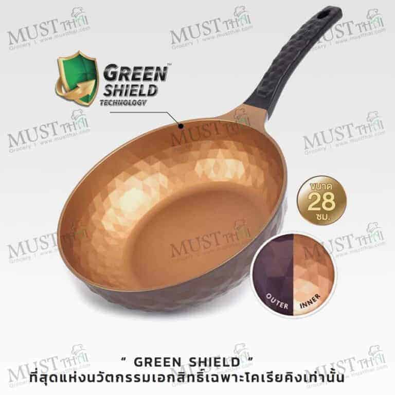Korea King Frying Pan 28 cm Diamond Series "X" with flipper free
