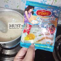 Kaset Instant jasmine Rice Porridge Fish Flavor pack of 12