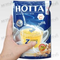 HOTTA Instant Ginger Tea with Vitamin C and Zinc Sugar free Formula