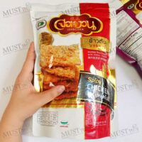 Jornguan Jasmine Rice Cracker with Flossy Chicken Spicy Flavor 100 g