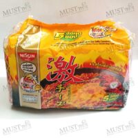 Nissin Instant Noodles Korean Hot Chicken Cheese Flavour 60g Pack of 5