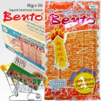 Bento Squid Seafood Snack Nam Prik Thai 18g pack of 36