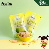 FruiTen chewy jelly with fruit juice Lime Flavor 25g box of 12