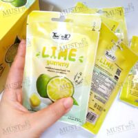 FruiTen chewy jelly with fruit juice Lime Flavor 25g box of 12