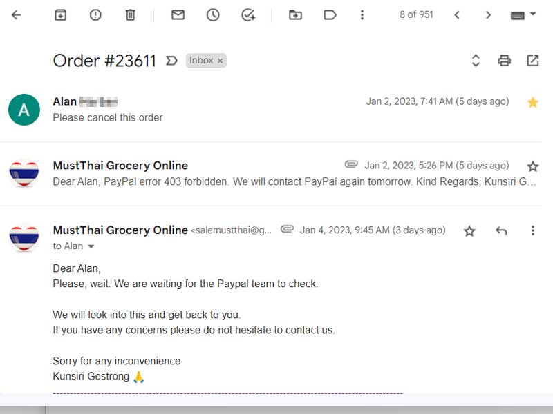 How to cancel order