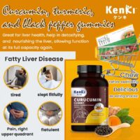 KENKI ‘s Curucumin Turmeric and Black pepper 60 Gummy