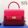 Thai designs hand-woven bags cherry color, authentic Thai with modern polyurethane leather design.