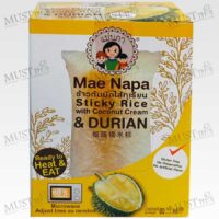 Mae Napa Steamed Sticky Rice with Coconut Cream 80g box of 6