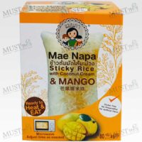 Mae Napa Sticky Rice with Coconut Cream & Mango 80g box of 6