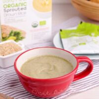 Organic Sprouted Brown Rice with Banana and Spinach