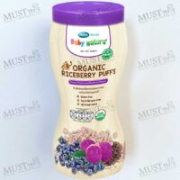 Baby Natura Organic Riceberry Puffs Sweet Potato and Blueberry flavour 40g