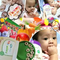Organic Riceberry Puffs Baby Natura brand. 100% Organic Riceberry crispy snack.