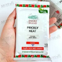 SNAKE BRAND Prickly Heat Cooling Body Wipe Classic