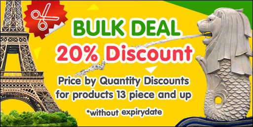 Bulk deal 10% Discount. Price by Quantity Discounts for products 13 piece and up.
