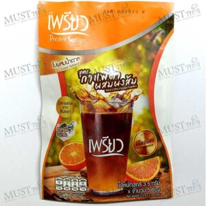 Preaw Black Coffee Orange contains Chromium and Garcinia extract.