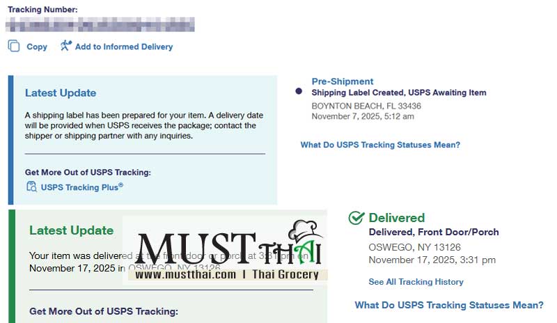 USPS Tracking