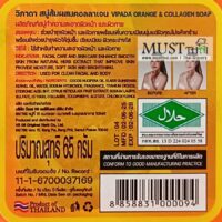 Vipada Orange bar soap mixed collagen