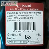 Solar Dried Mango with Sugar 150g