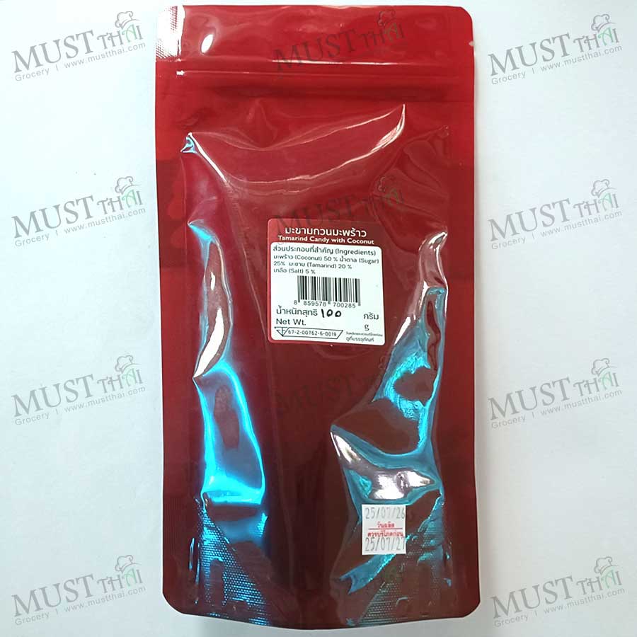 Tamarind Candy with Coconut 100g Tamarind Candy with Coconut 100g