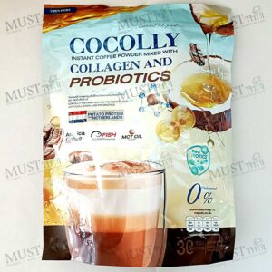 Cocolly Instant coffee powder mixed with Collagen and probiotics