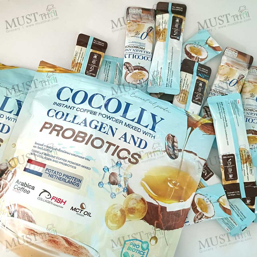 Cocolly Instant coffee powder mixed with Collagen and probiotics Cocolly Instant coffee powder mixed with Collagen and probiotics