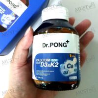 Dr.Pong Calcium 500 Plus D3 K2 (Dietary Supplement) 90 tablets